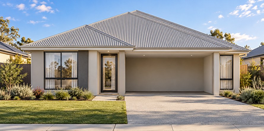 Artist's impression of Dual Living 1, a dual living home design