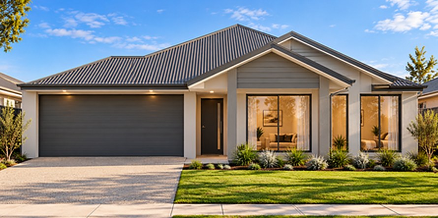Artist's impression of The Castle Hill, a dual living home design