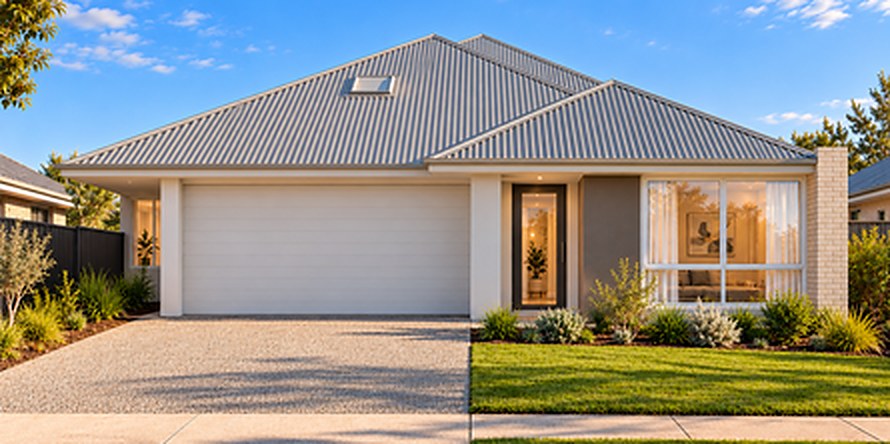 Artist's impression of The Chestnut, a dual living home design