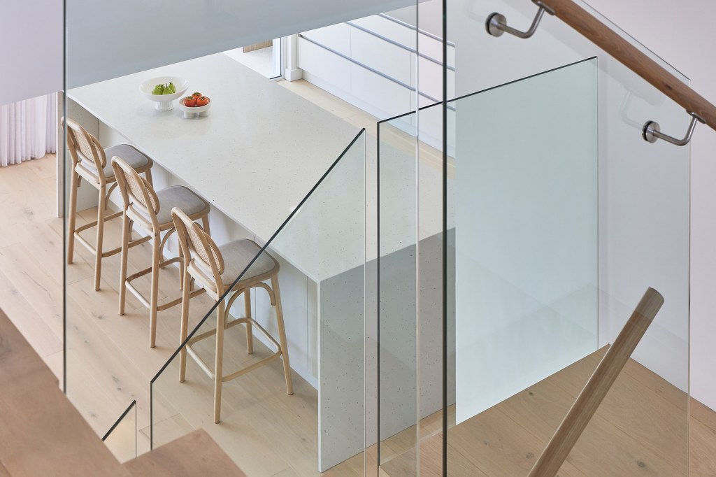 Kitchen island from above