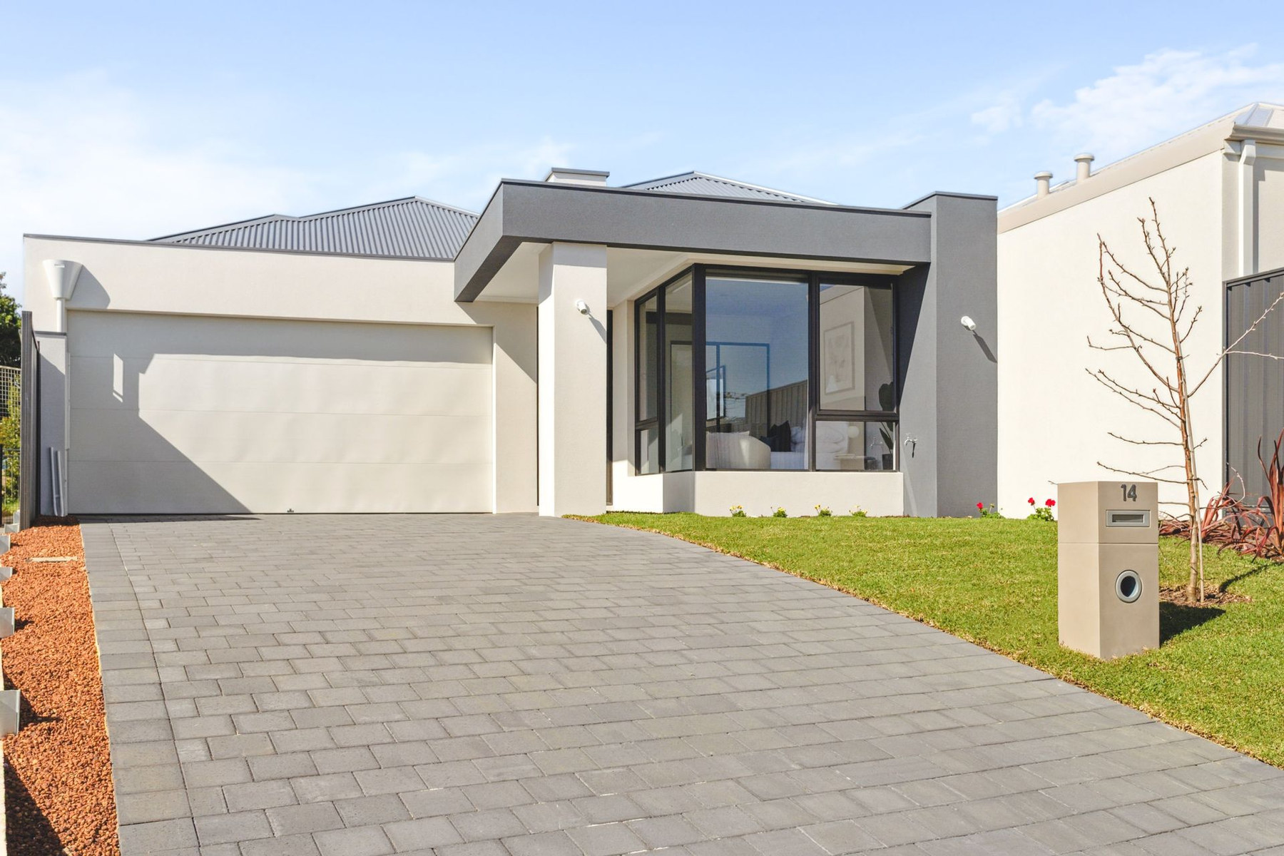 The Ridge display home, a modern facade in Padbury
