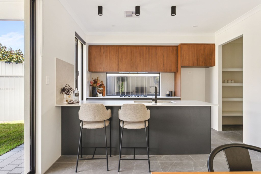 Kitchen and walk-in pantry